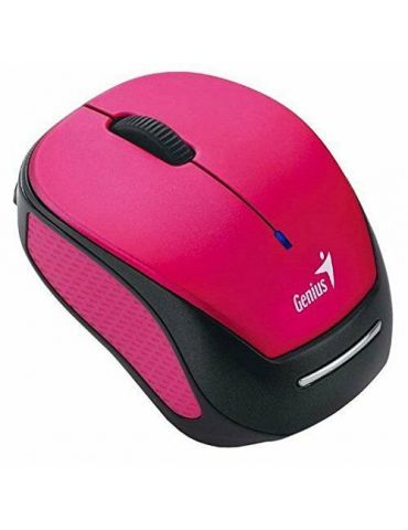 Mouse genius micro traveler 9000r pc sau nb wireless 2.4ghz infrarosu 1200 dpi butoane/scroll 3/1  roz 31030132100 (include tv 0 - Tik.ro