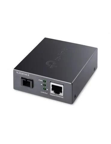 TP-Link TL-FC311A-2 convertoare media pentru rețea 1000 Mbit s Monomodală Negru - Tik.ro