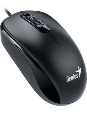 Mouse genius dx-110 pc sau nb cu fir usb optic 1000 dpi butoane/scroll 3/1  negru 31010116100 (include tv 0.18lei) Genius - 1