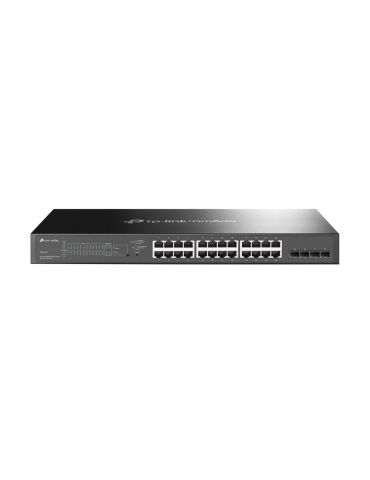 TP-Link Omada TL-SG2428P Gestionate L2 L2+ Gigabit Ethernet (10 100 1000) Power over Ethernet (PoE) Suport 1U Negru - Tik.ro