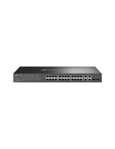 TP-Link Omada SL2428P switch-uri Gestionate L2 Fast Ethernet (10 100) Power over Ethernet (PoE) Suport 1U Negru - Tik.ro