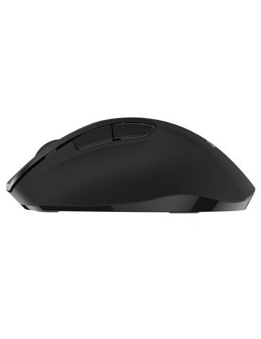 Mouse delux pc sau nb wireless 2.4ghz optic 1600 dpi butoane/scroll 6/1  negru m517gx (include tv 0.18lei) Delux - 1
