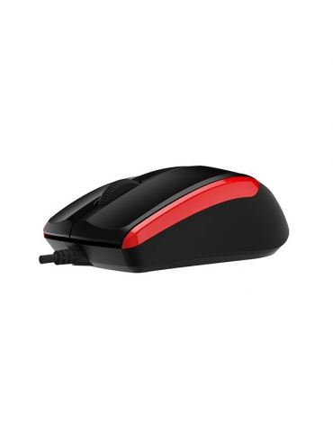 Mouse delux pc sau nb cu fir usb optic 1000 dpi butoane/scroll 3/1  negru-rosu m321bu-br (include tv 0.18lei) Delux - 1