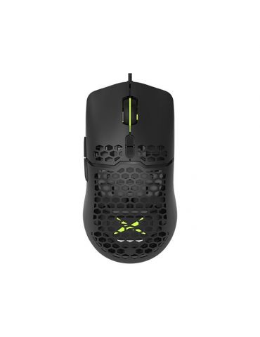 Mouse delux gaming cu fir usb optic 7200 dpi butoane/scroll 7/1 cablu braided negru m700a-bk (include tv 0.18lei) Delux - 1