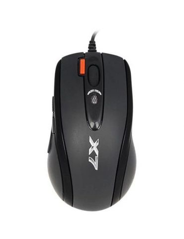 Mouse a4tech gaming cu fir usb optic 2000 dpi butoane/scroll 6/1 buton selectare viteza negru x-710bk (include tv 0.18lei) A4tec - Tik.ro