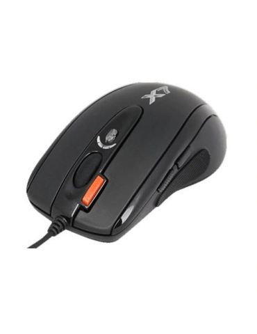 Mouse a4tech gaming cu fir usb optic 2000 dpi butoane/scroll 6/1 buton selectare viteza negru x-710bk (include tv 0.18lei) A4tec