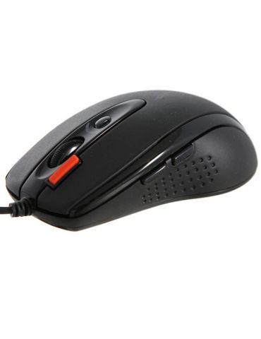 Mouse a4tech gaming cu fir usb optic 2000 dpi butoane/scroll 6/1 buton selectare viteza negru x-710bk (include tv 0.18lei) A4tec