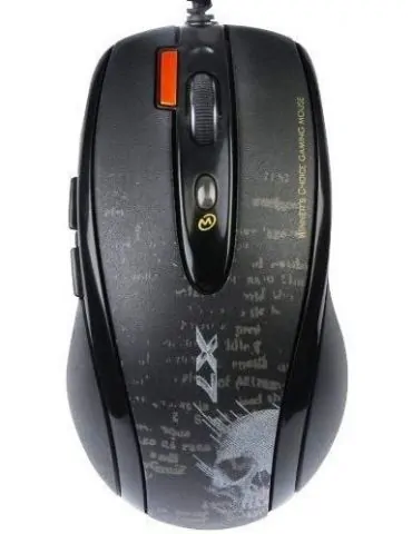 Mouse a4tech gaming cu fir usb laser 3000 dpi butoane/scroll 4/1 buton selectare viteza negru f5-bk (include tv 0.18lei) A4tech  - Tik.ro
