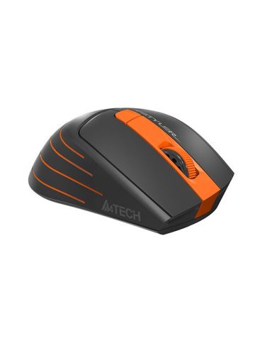 Mouse a4tech fg30 gaming wireless 2.4ghz optic 2000 dpi butoane/scroll 6/1  negru / portocaliu fg30 orange (include tv 0.18lei) 