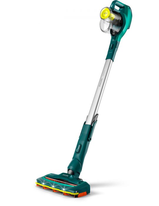 Philips Aspirator vertical fără fir cu cap de aspirare la 180°