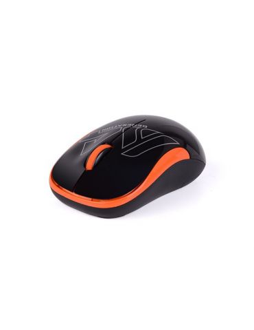 Mouse a4tech pc sau nb wireless 2.4ghz optic 1000 dpi butoane/scroll 3/1  negru / portocaliu g3-300n-bo (include tv 0.18lei) A4t