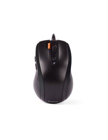 Mouse a4tech pc sau nb cu fir usb optic 1600 dpi butoane/scroll 7/1 buton selectare viteza negru n-70fx-bk (include tv 0.18lei)  - Tik.ro