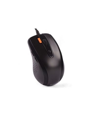 Mouse a4tech pc sau nb cu fir usb optic 1600 dpi butoane/scroll 7/1 buton selectare viteza negru n-70fx-bk (include tv 0.18lei) 