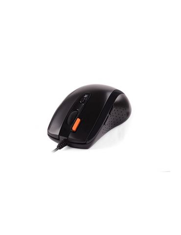 Mouse a4tech pc sau nb cu fir usb optic 1600 dpi butoane/scroll 7/1 buton selectare viteza negru n-70fx-bk (include tv 0.18lei) 