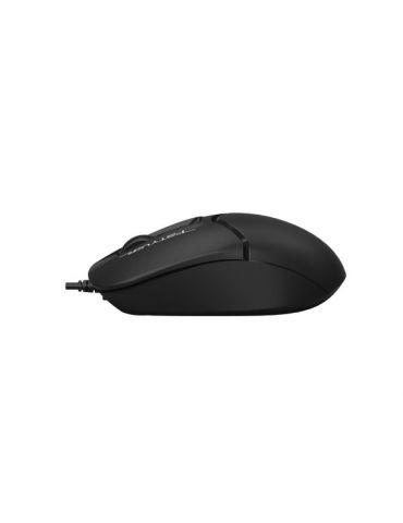 Mouse a4tech pc sau nb cu fir usb optic 1600 dpi butoane/scroll 3/1  alb fm12 black (include tv 0.18lei) A4tech - 1