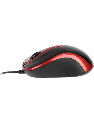 Mouse a4tech n 350 pc sau nb cu fir usb optic 1000 dpi butoane/scroll 3/1  negru / rosu n-350-2 (include tv 0.18lei) A4tech - 1