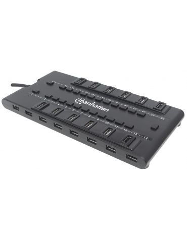 Manhattan MondoHub II USB 2.0 5000 Mbit s Negru - Tik.ro