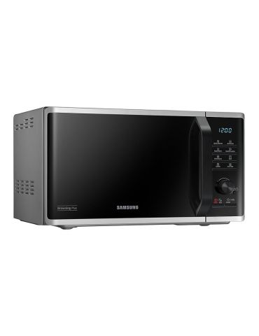 Samsung MG23K3515AS Pe blat Cuptor microunde grill 23 L 800 W Negru, Argint