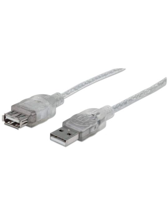 Manhattan 340496 cabluri USB 3 m USB 2.0 USB A Argint