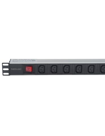 Intellinet 163620 unități de distribuție a energiei electrice (PDU) 8 ieșire(i) AC 1U Negru, Argint