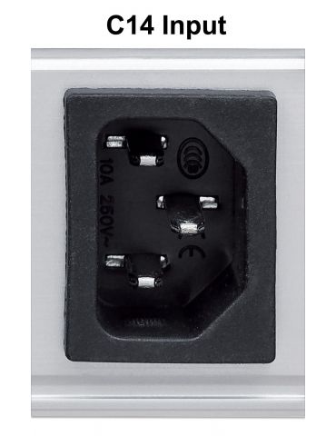 Intellinet 163620 unități de distribuție a energiei electrice (PDU) 8 ieșire(i) AC 1U Negru, Argint