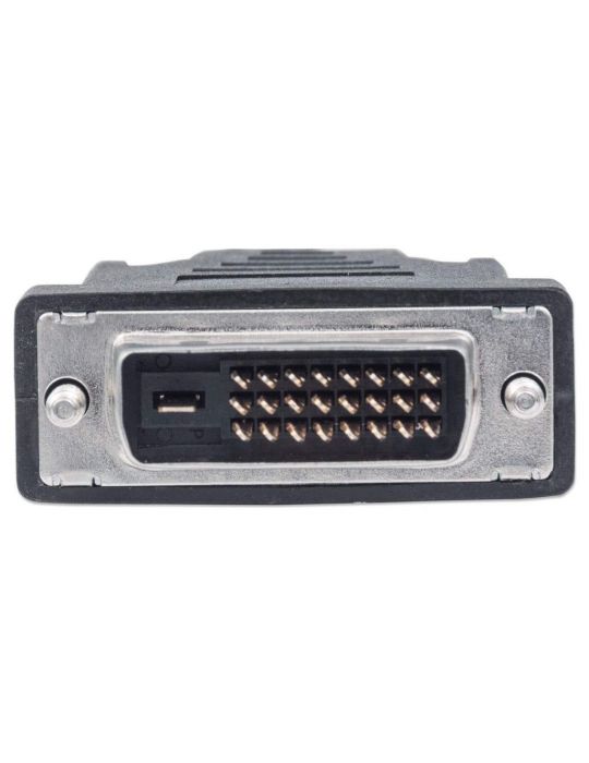 Manhattan 372503 adaptor pentru cabluri video 1,8 m HDMI Tip A (Standard) DVI-D Negru