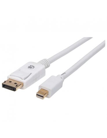 Manhattan 324748 cablu DisplayPort 2 m Mini DisplayPort Alb - Tik.ro
