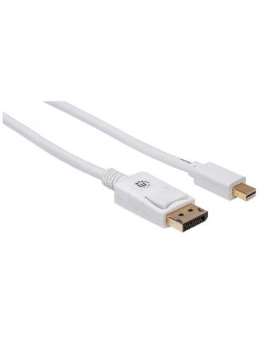 Manhattan 324748 cablu DisplayPort 2 m Mini DisplayPort Alb