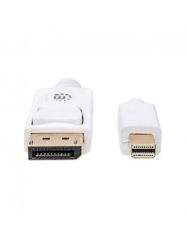 Manhattan 324748 cablu DisplayPort 2 m Mini DisplayPort Alb
