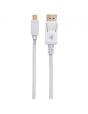 Manhattan 324748 cablu DisplayPort 2 m Mini DisplayPort Alb