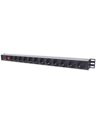 Intellinet 714044 unități de distribuție a energiei electrice (PDU) 12 ieșire(i) AC 1U Negru - Tik.ro