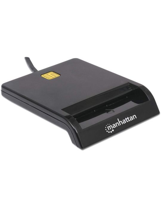 Manhattan 102049 cititoare pentru smart card-uri De interior USB USB 2.0 Negru