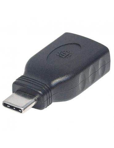 Manhattan 354646 adaptor mufă cablu USB C USB A Negru - Tik.ro
