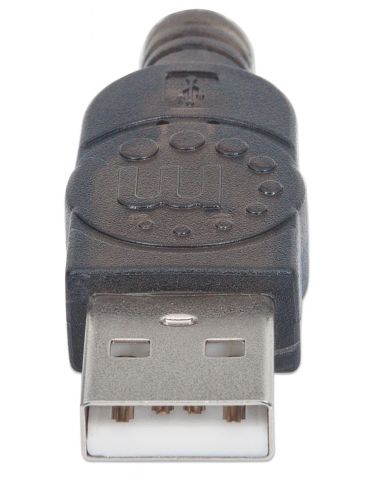 Manhattan 317474 cabluri paralele Negru 1,8 m