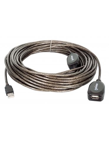 Manhattan 150958 cabluri USB 20 m USB 2.0 USB A Negru