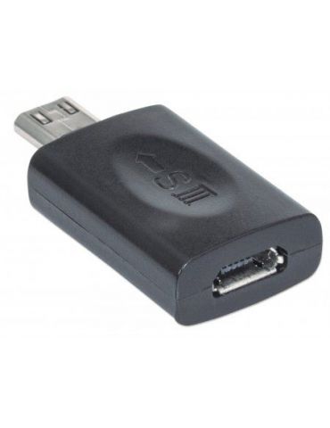 Manhattan 151481 adaptor mufă cablu Micro-USB 5-pin Micro-USB 11-pin Negru