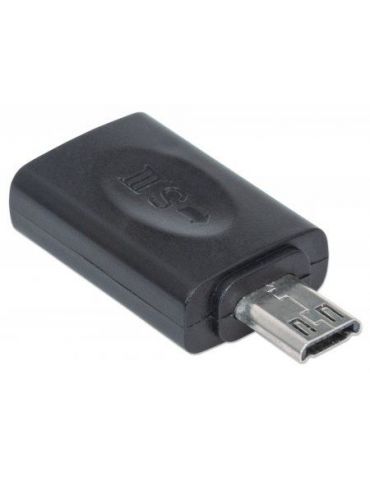 Manhattan 151481 adaptor mufă cablu Micro-USB 5-pin Micro-USB 11-pin Negru