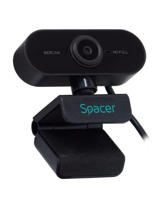 Camera web spacer senzor 1080p full-hd cu auto focus si rezolutie video 1920x1080 black spw-cam-01 (include tv 0.18lei) Spacer -