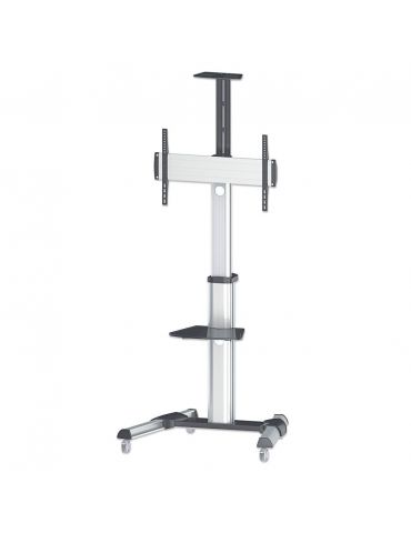 Manhattan 461245 sistem montare monitor stand 177,8 cm (70") Negru, Argint Podea - Tik.ro
