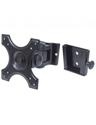 Manhattan 432351 sistem montare monitor stand 55,9 cm (22") Negru De perete