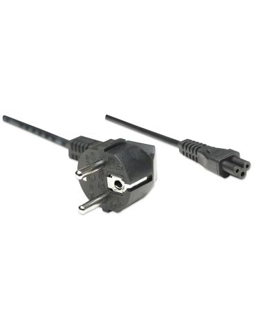 Manhattan 371131 cabluri de alimentare Negru 1,8 m CEE7 4 Conector C5