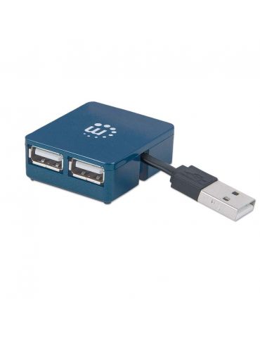 Manhattan 160605 hub-uri de interfață USB 3.2 Gen 1 (3.1 Gen 1) Type-A 480 Mbit s Negru - Tik.ro