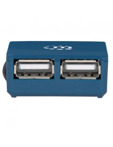 Manhattan 160605 hub-uri de interfață USB 3.2 Gen 1 (3.1 Gen 1) Type-A 480 Mbit s Negru