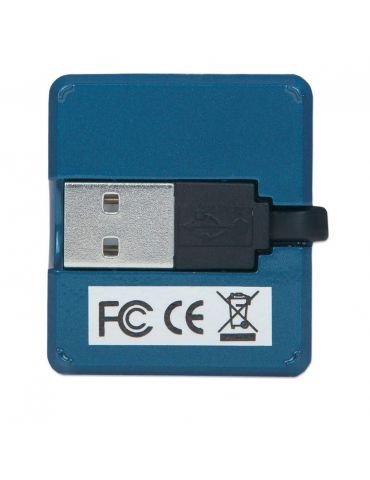 Manhattan 160605 hub-uri de interfață USB 3.2 Gen 1 (3.1 Gen 1) Type-A 480 Mbit s Negru