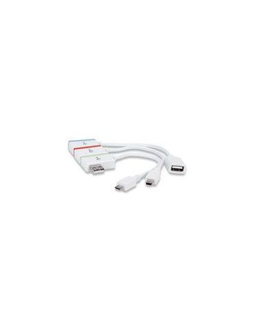 Manhattan 161657 hub-uri de interfață 480 Mbit s Alb - Tik.ro
