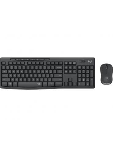 Logitech MK295 Silent Wireless Combo tastaturi Mouse inclus RF fără fir Rus Grafit - Tik.ro