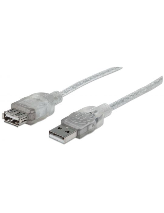 Manhattan 340502 cabluri USB 4,5 m USB 2.0 USB A Transparente