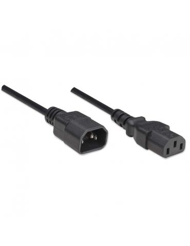 Manhattan 301152 cabluri de alimentare Negru 1,8 m Conector C13 Conector C14