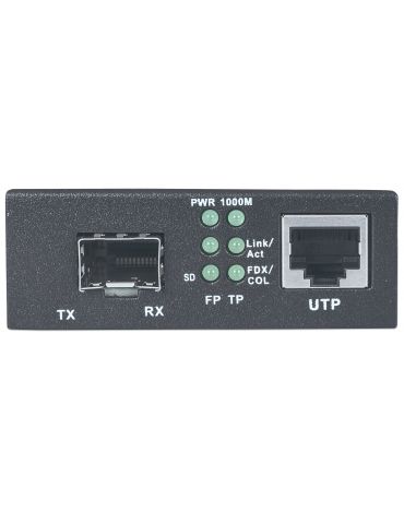 Intellinet 510493 convertoare media pentru rețea 1000 Mbit s Negru