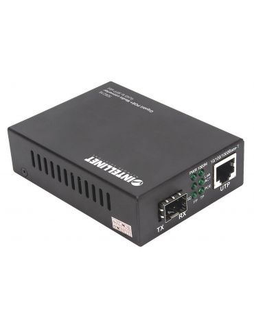 Intellinet 508216 convertoare media pentru rețea 1000 Mbit s Negru